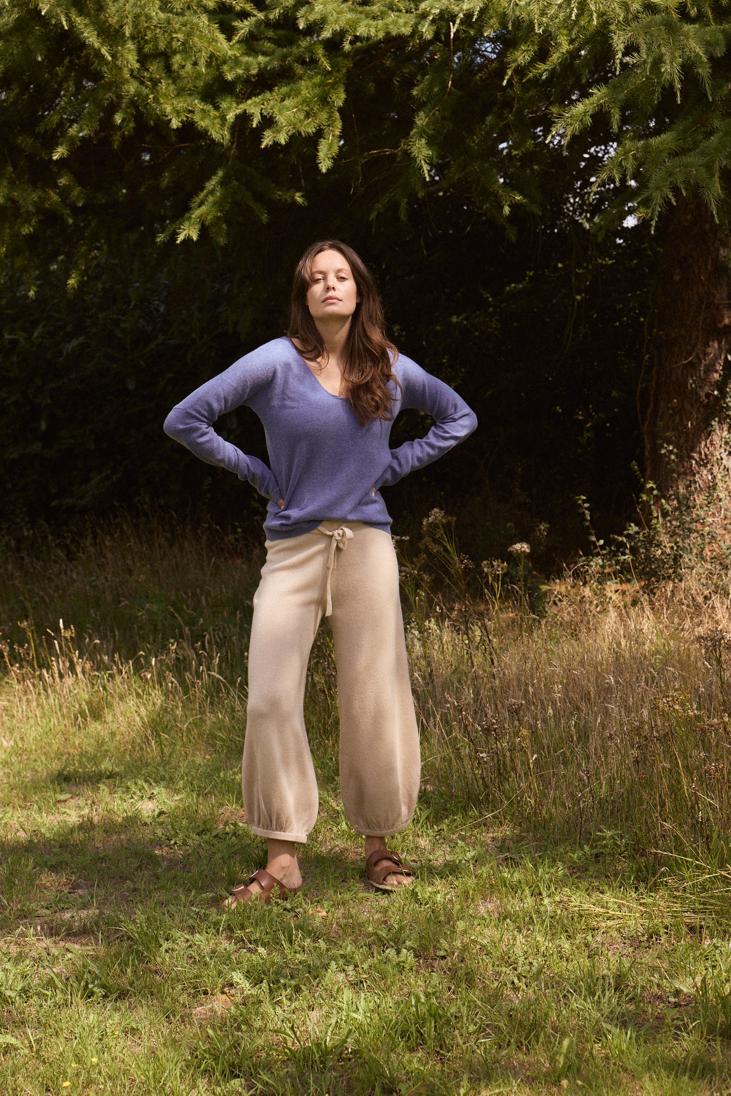 100% Cashmere V-neck Jumper. LAST FEW REMAINING. Was £220 now £165.