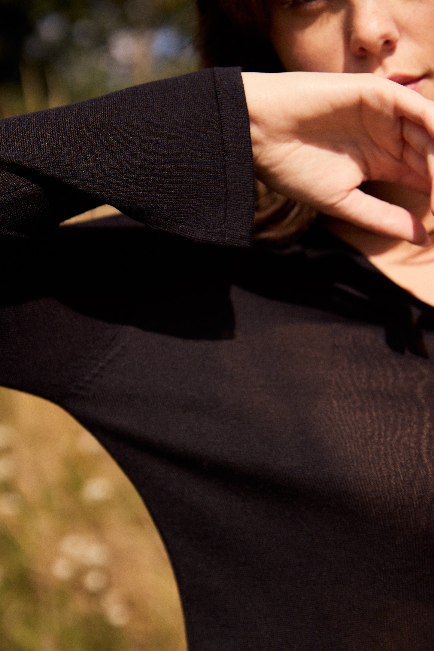 Long Sleeve Silk & Cashmere T-shirt
