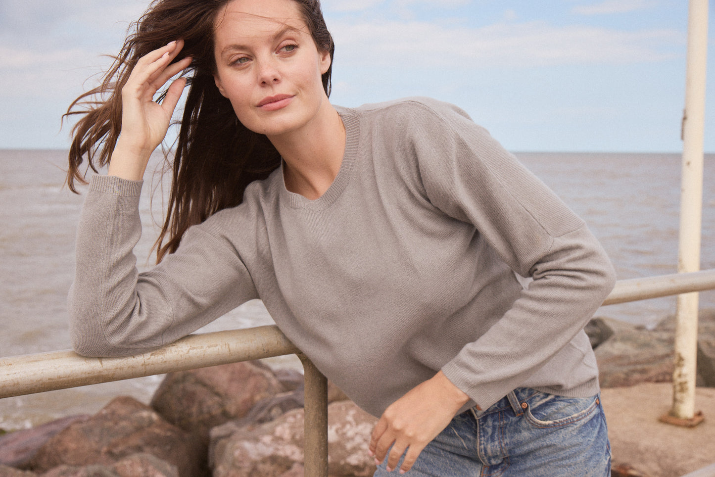 Round Neck Wool & Cashmere Jumper
