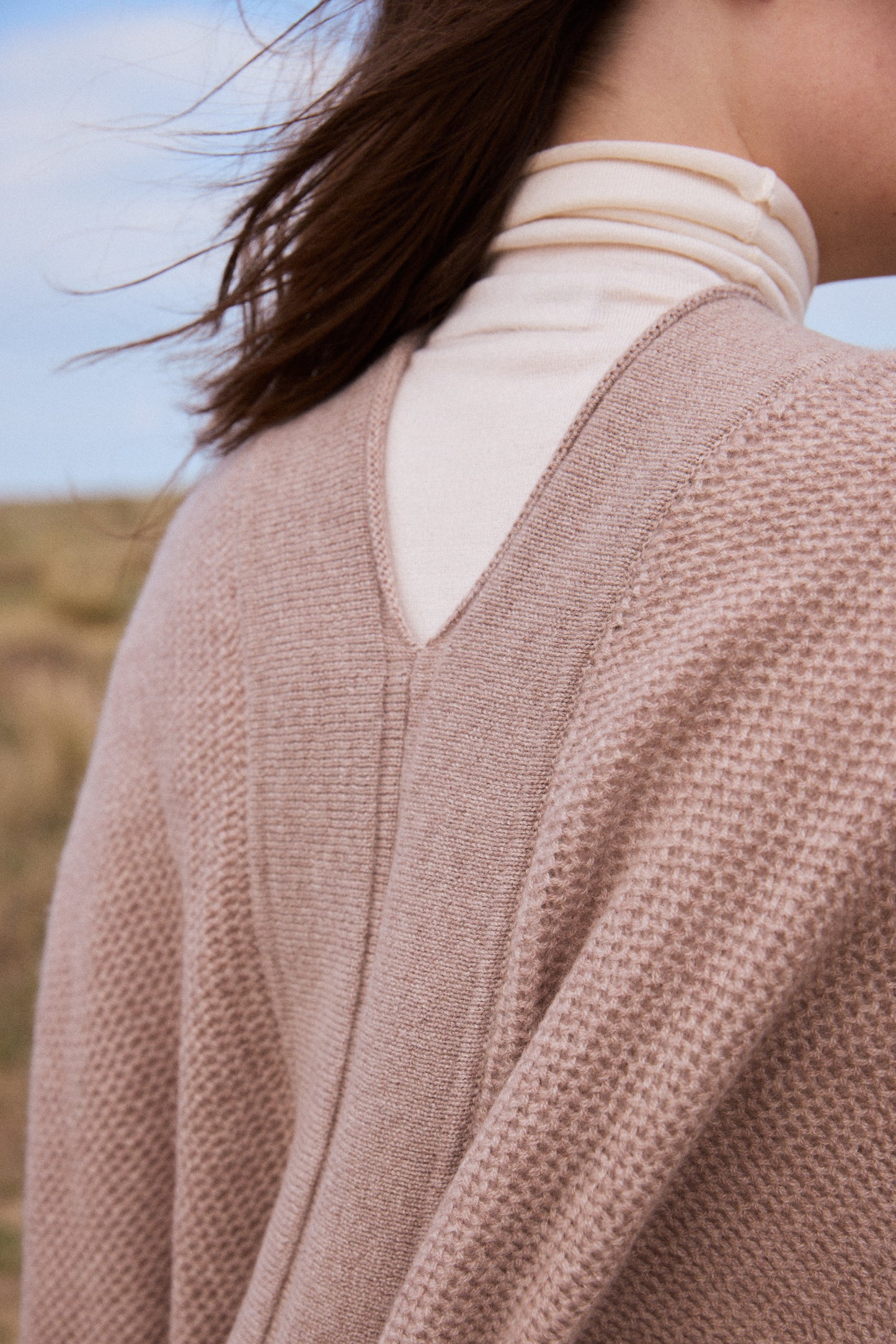 100% Cashmere Three Quarter Length Open Cardigan. LAST FEW REMAINING. WAS £295 now £195.