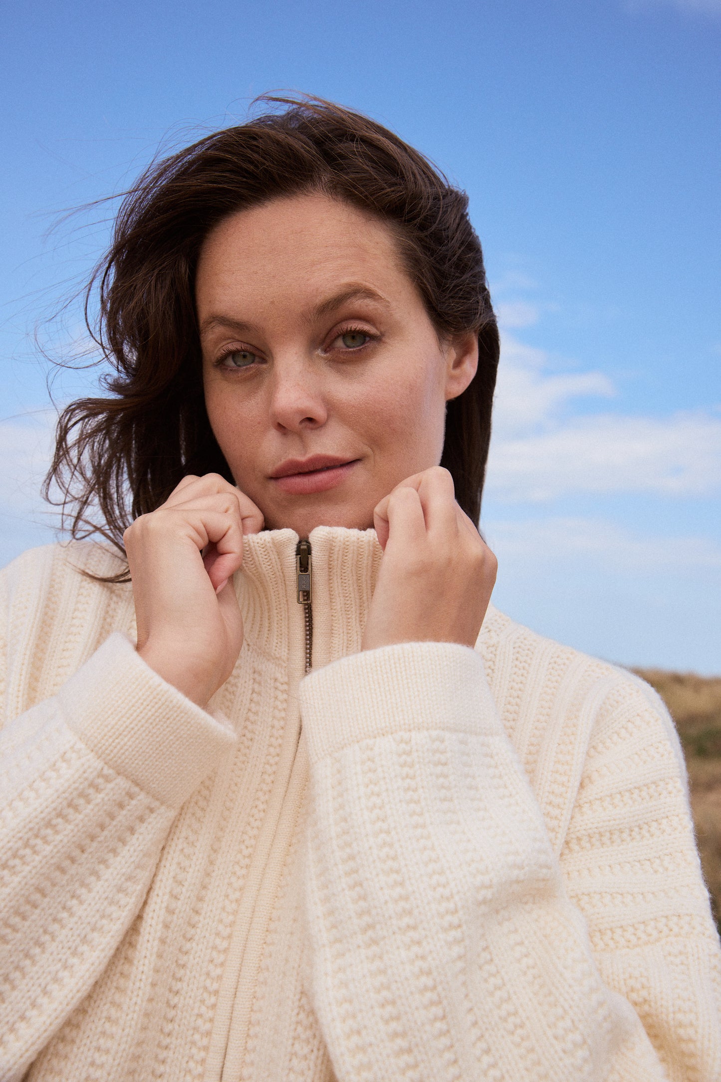 Wool & Cashmere Zip Cardigan
