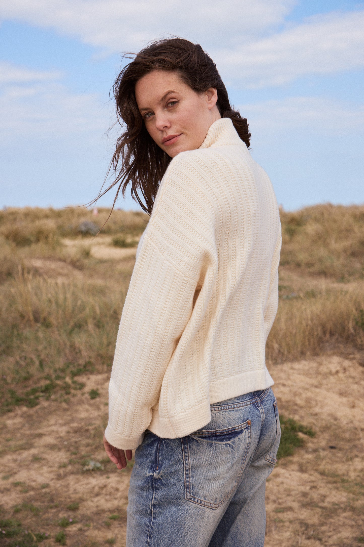 Wool & Cashmere Zip Cardigan