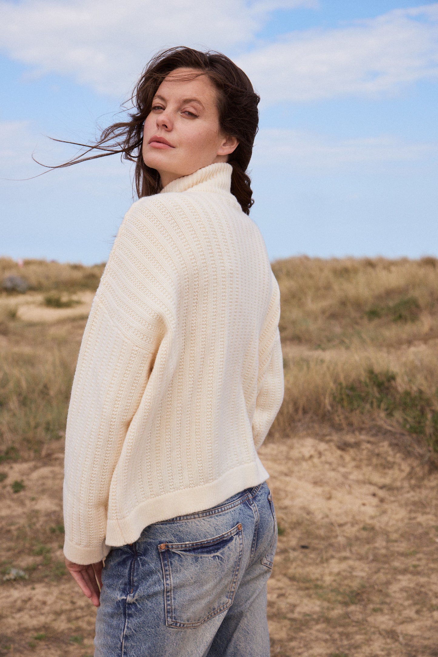 Wool & Cashmere Zip Cardigan
