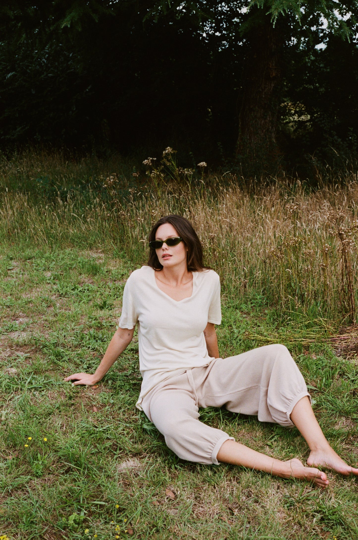 Short Sleeve Silk & Cashmere T-shirt