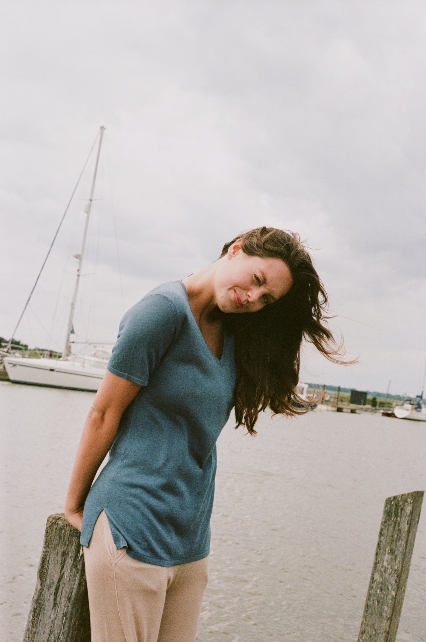 Short Sleeve Silk & Cashmere T-shirt