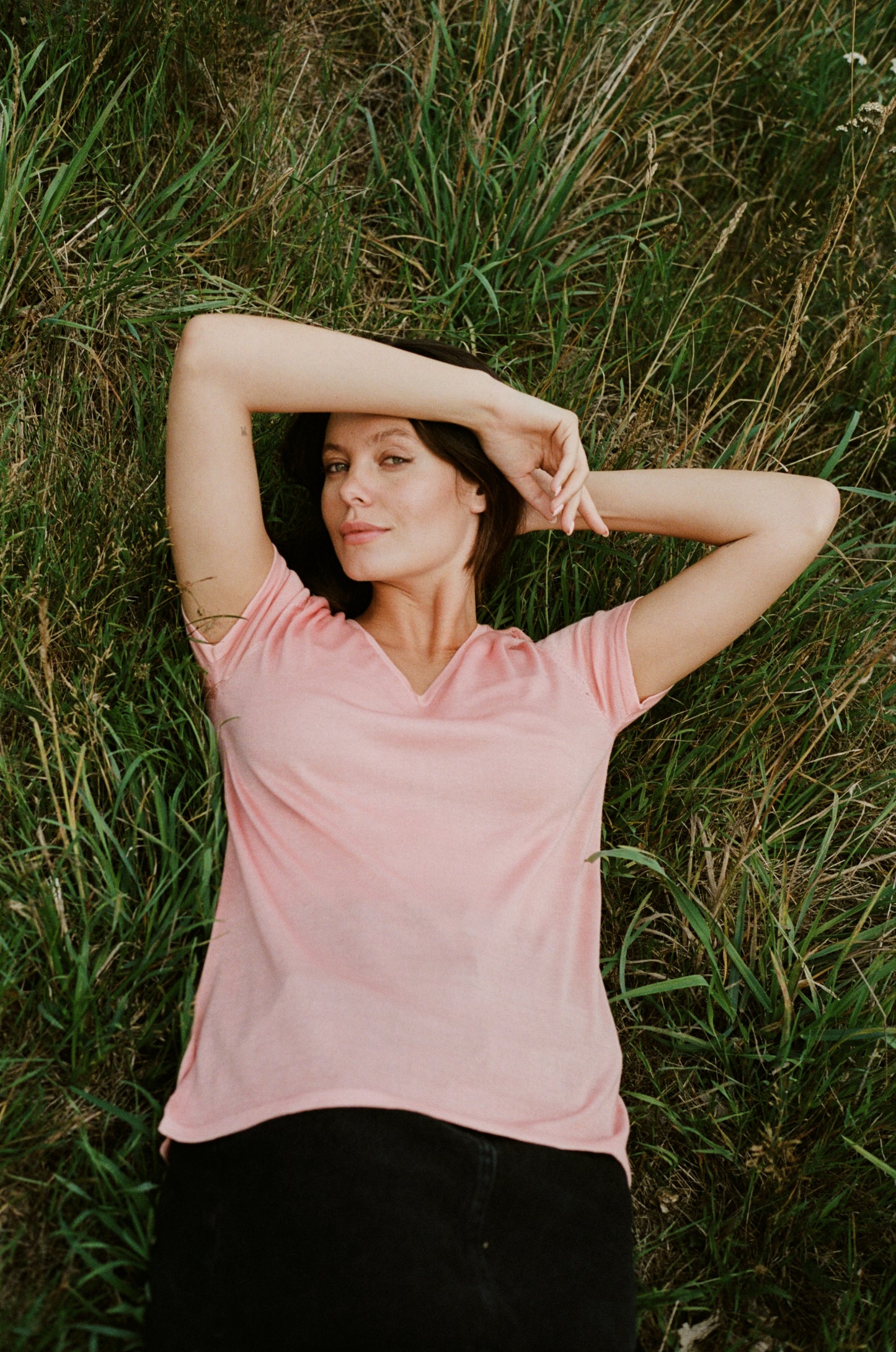 Short Sleeve Silk & Cashmere T-shirt