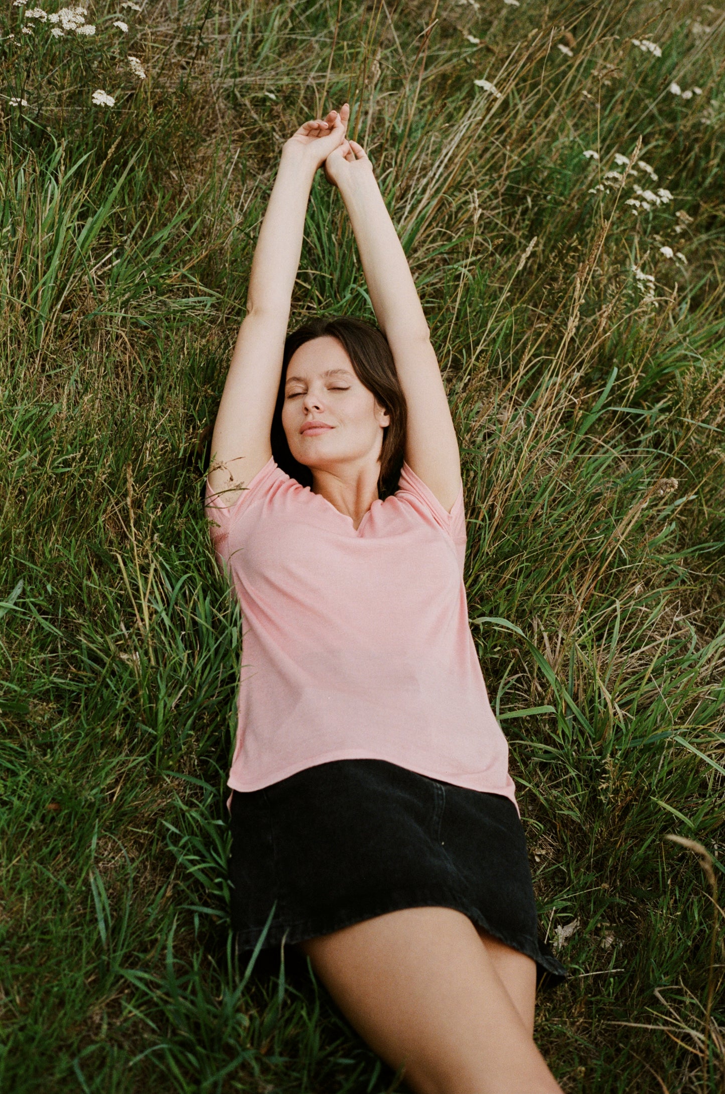 Short Sleeve Silk & Cashmere T-shirt