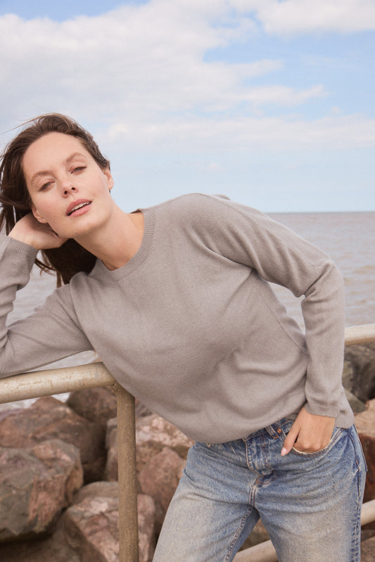 Round Neck Wool & Cashmere Jumper