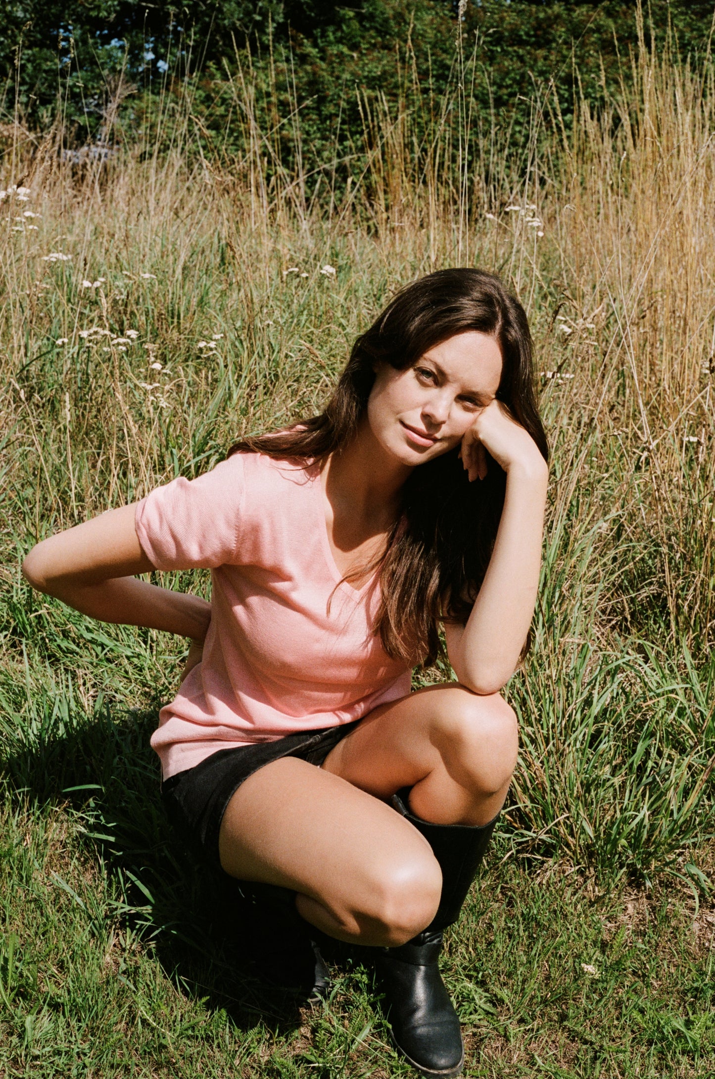 Short Sleeve Silk & Cashmere T-shirt