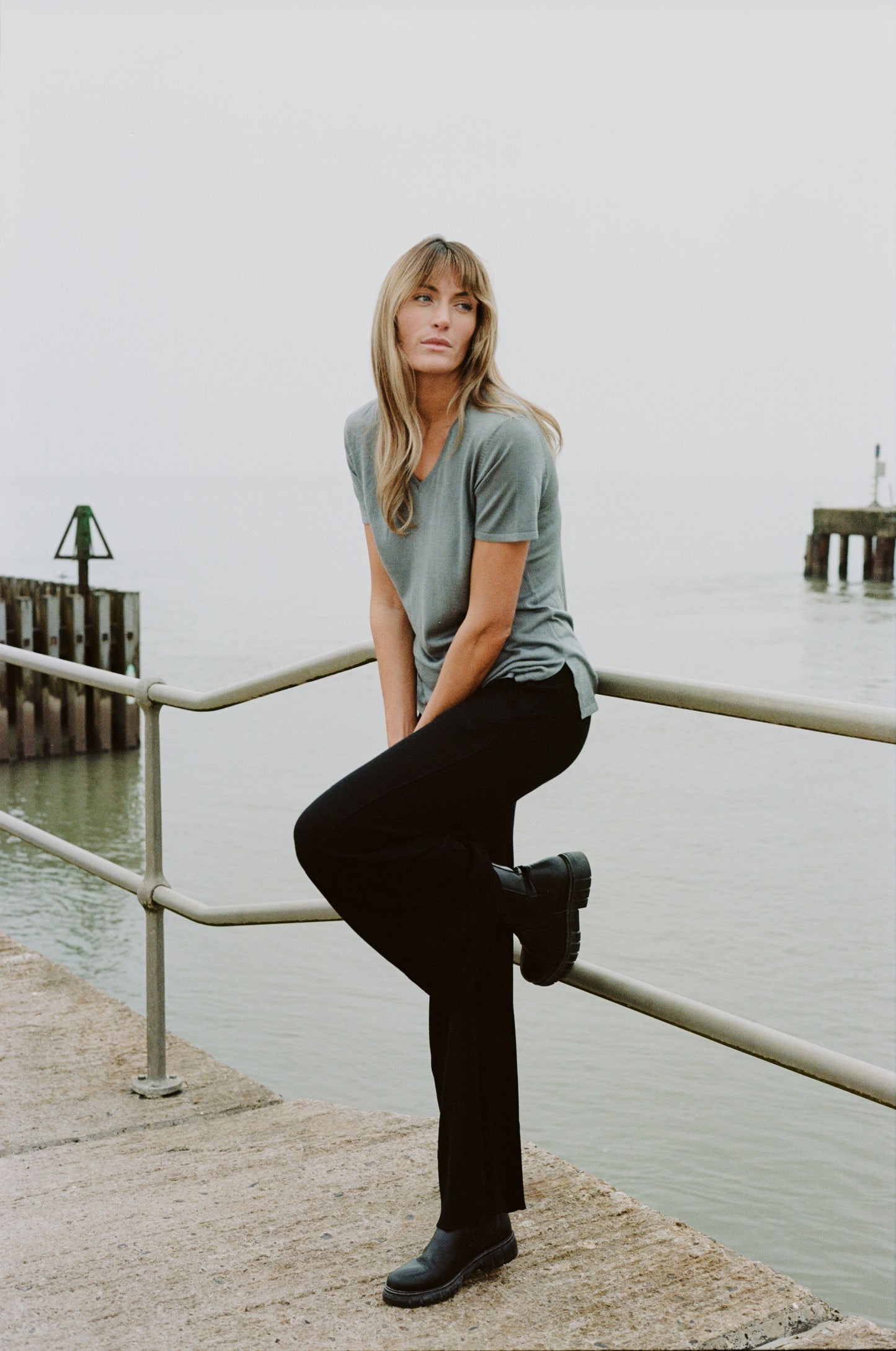 Short Sleeve Silk & Cashmere T-shirt