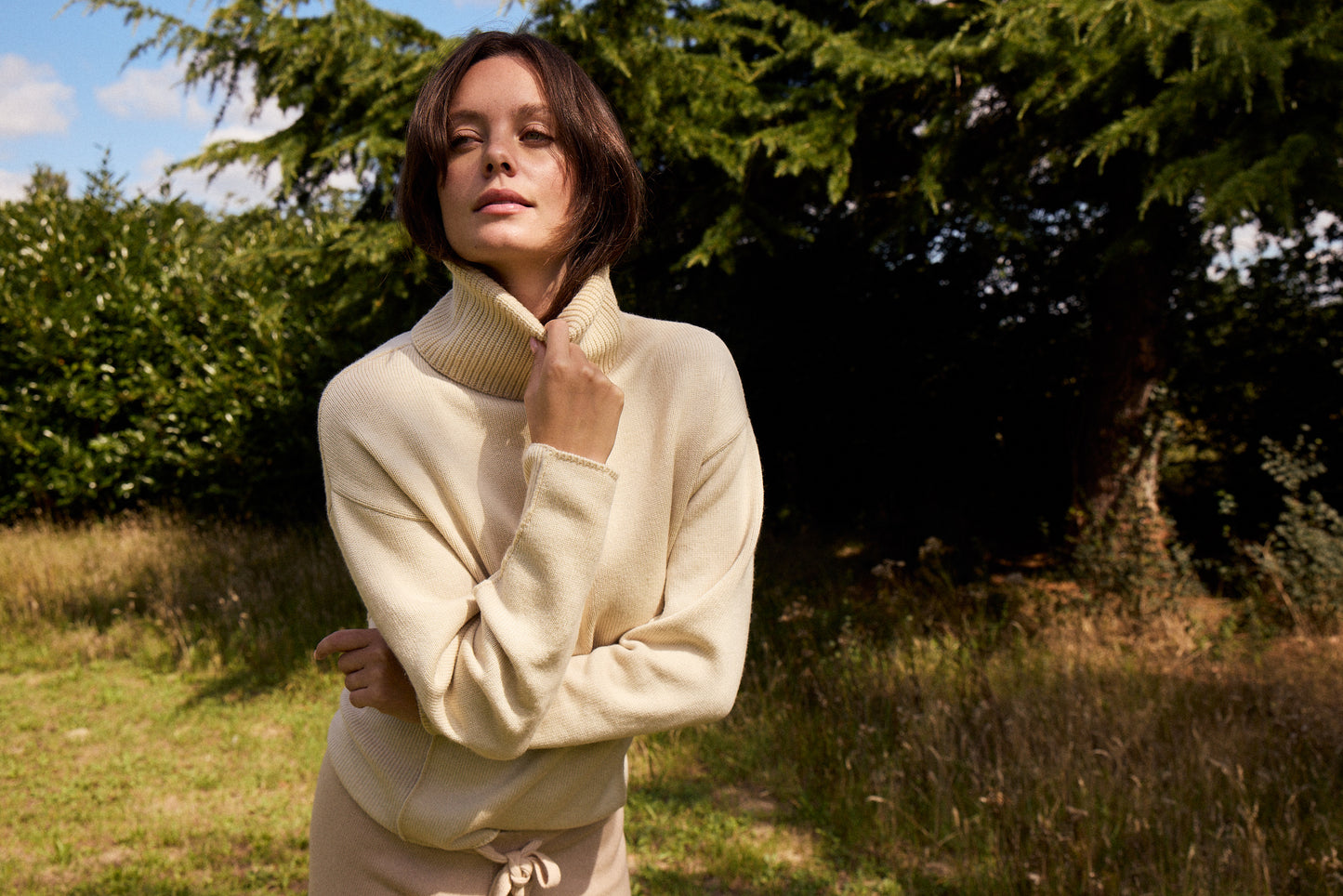 Thick, Premium Wool & Cashmere Roll Neck Jumper