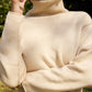 Thick, Premium Wool & Cashmere Roll Neck Jumper