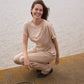 Silk & Cashmere Boat Neck Top and Trouser Set
