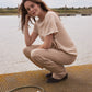 Silk & Cashmere Boat Neck Top and Trouser Set