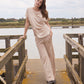 Silk & Cashmere Boat Neck Top and Trouser Set