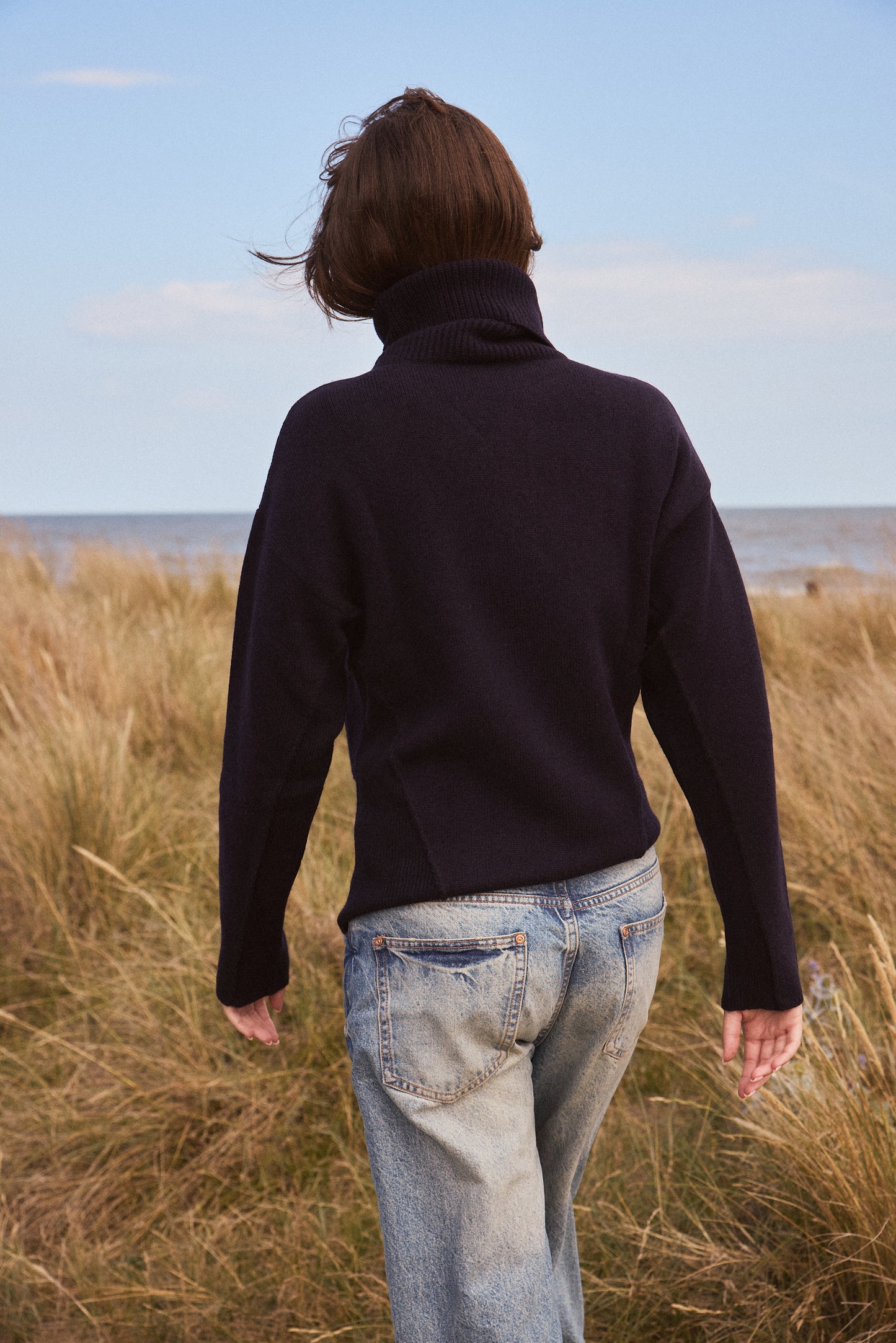 Thick, Premium Wool & Cashmere Roll Neck Jumper