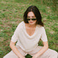 Short Sleeve Silk & Cashmere T-shirt