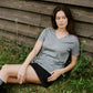 Short Sleeve Silk & Cashmere T-shirt