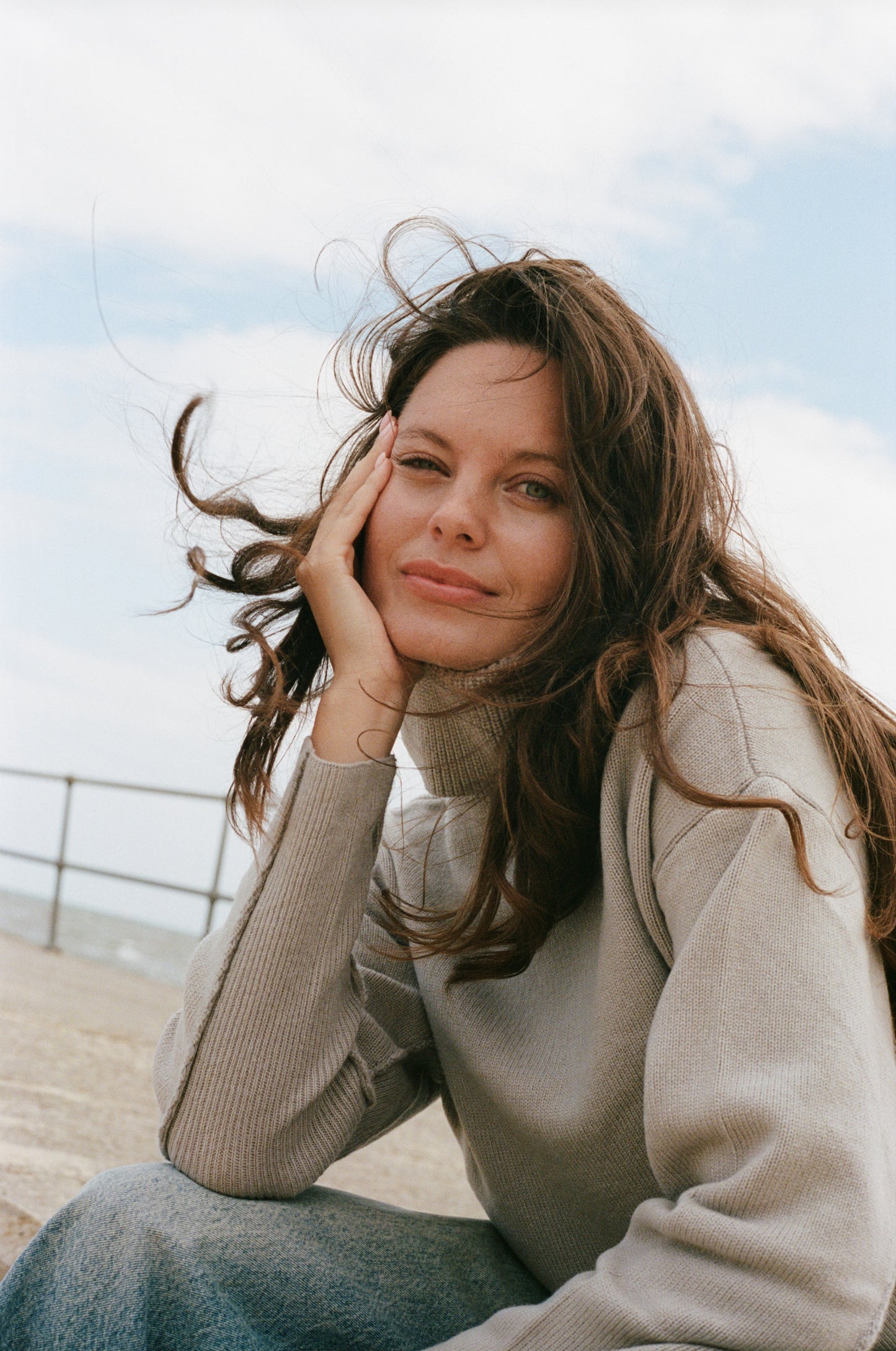 Thick, Premium Wool & Cashmere Roll Neck Jumper