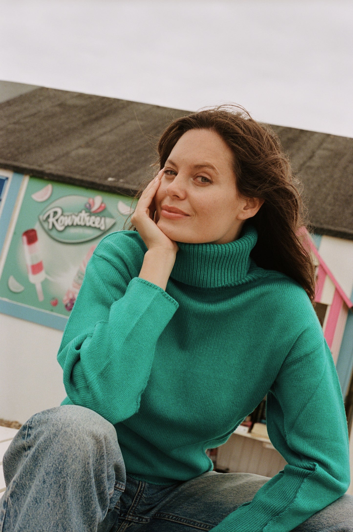 Thick, Premium Wool & Cashmere Roll Neck Jumper