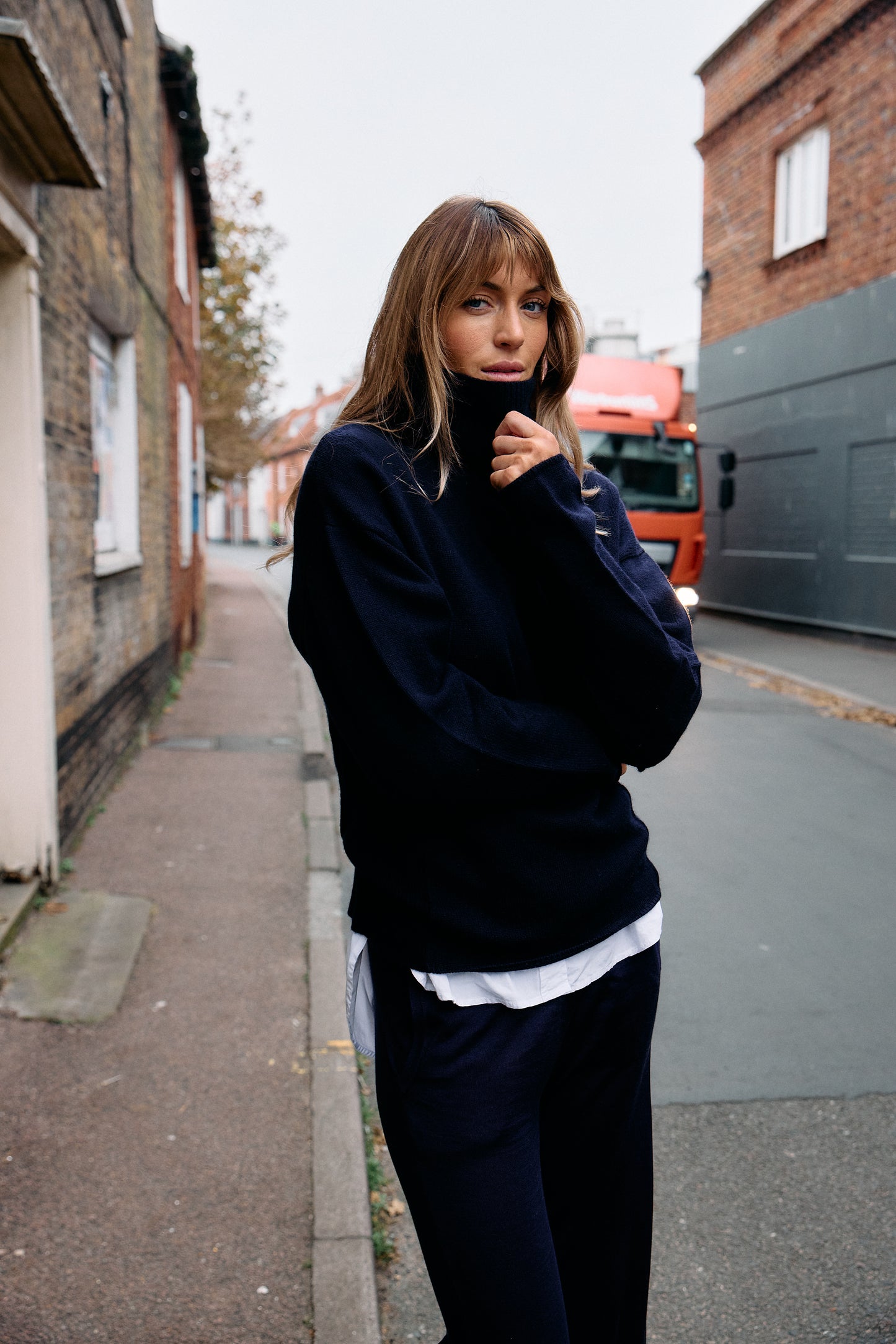 Thick, Premium Wool & Cashmere Roll Neck Jumper