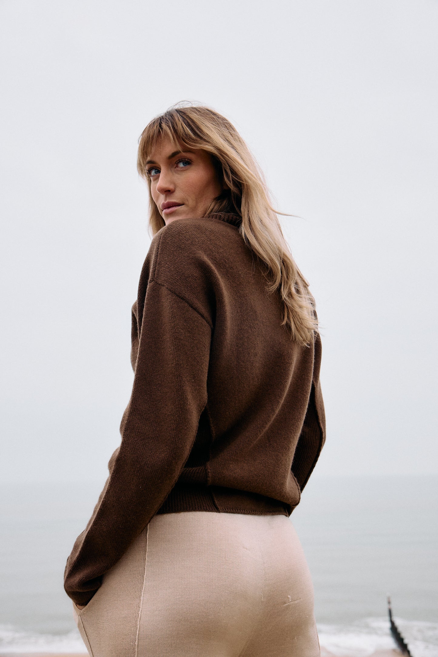 Thick, Premium Wool & Cashmere Roll Neck Jumper