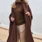 Chocolate Wool and Cashmere Coat