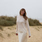 Long Sleeve Silk & Cashmere Boat Neck Top