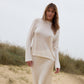 Long Sleeve Silk & Cashmere Boat Neck Top