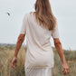 Short Sleeve Silk & Cashmere T-shirt