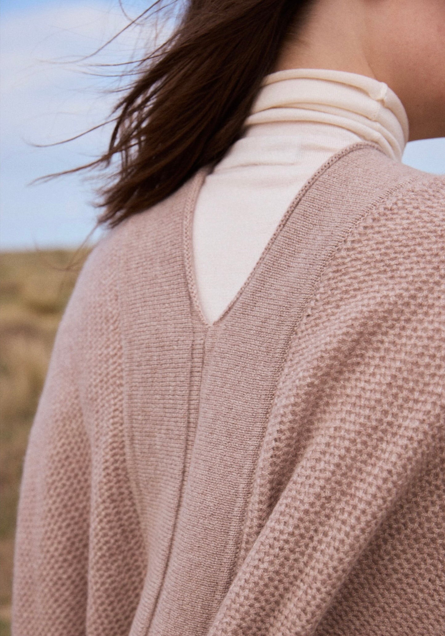 100% Cashmere Three Quarter Length Open Cardigan. LAST FEW REMAINING. WAS £295 now £195.