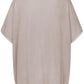Short Sleeve Silk & Cashmere Boat Neck Top