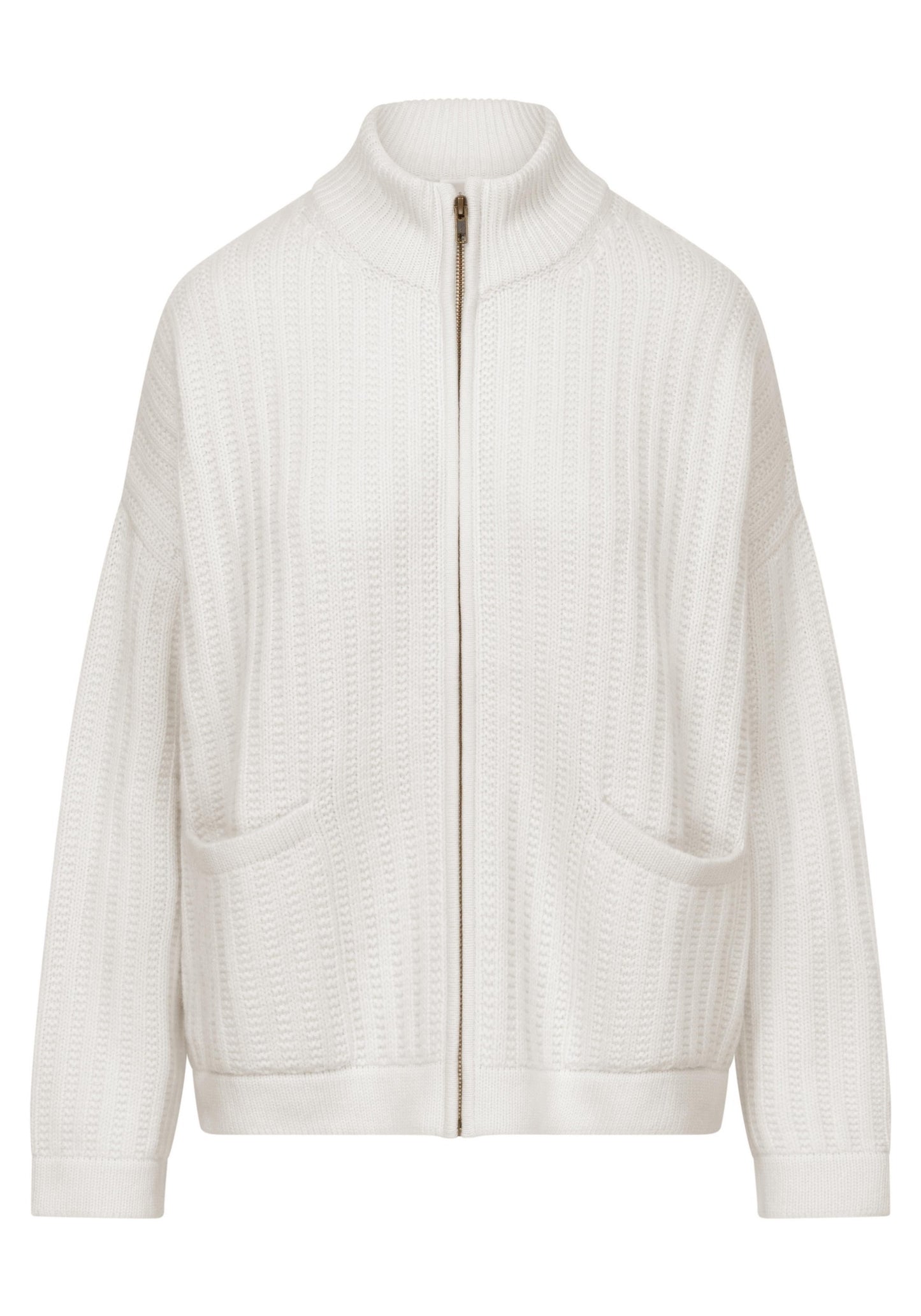 Wool & Cashmere Zip Cardigan.