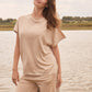 Silk & Cashmere Boat Neck Top and Trouser Set