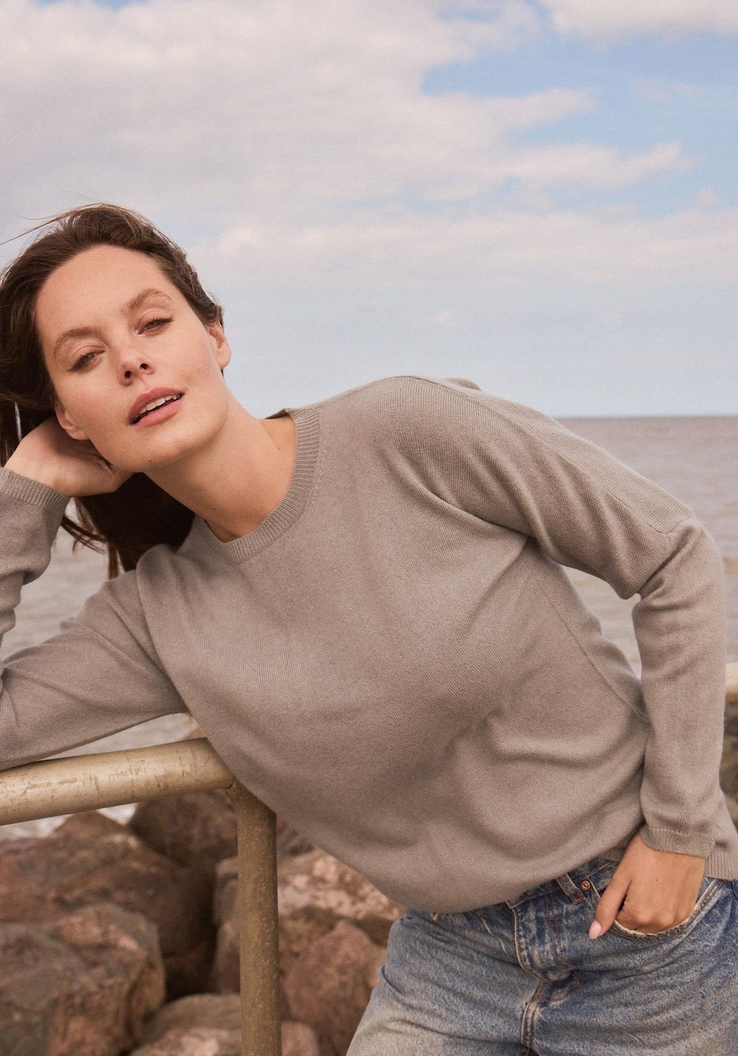 Round Neck Wool & Cashmere Jumper