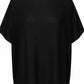 Short Sleeve Silk & Cashmere Boat Neck Top