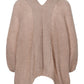 100% Cashmere Three Quarter Length Batwing Sleeves, Open Cardigan