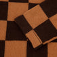 100% Cashmere Chessboard Design, Lightweight Roll Neck.