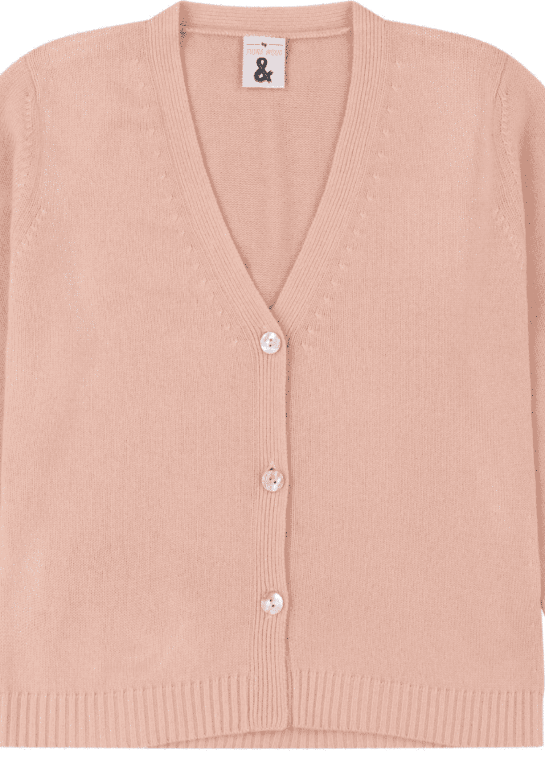 Light pink cashmere outlet cardigan sweater