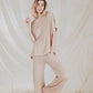Silk & Cashmere Boat Neck Top and Trouser Set