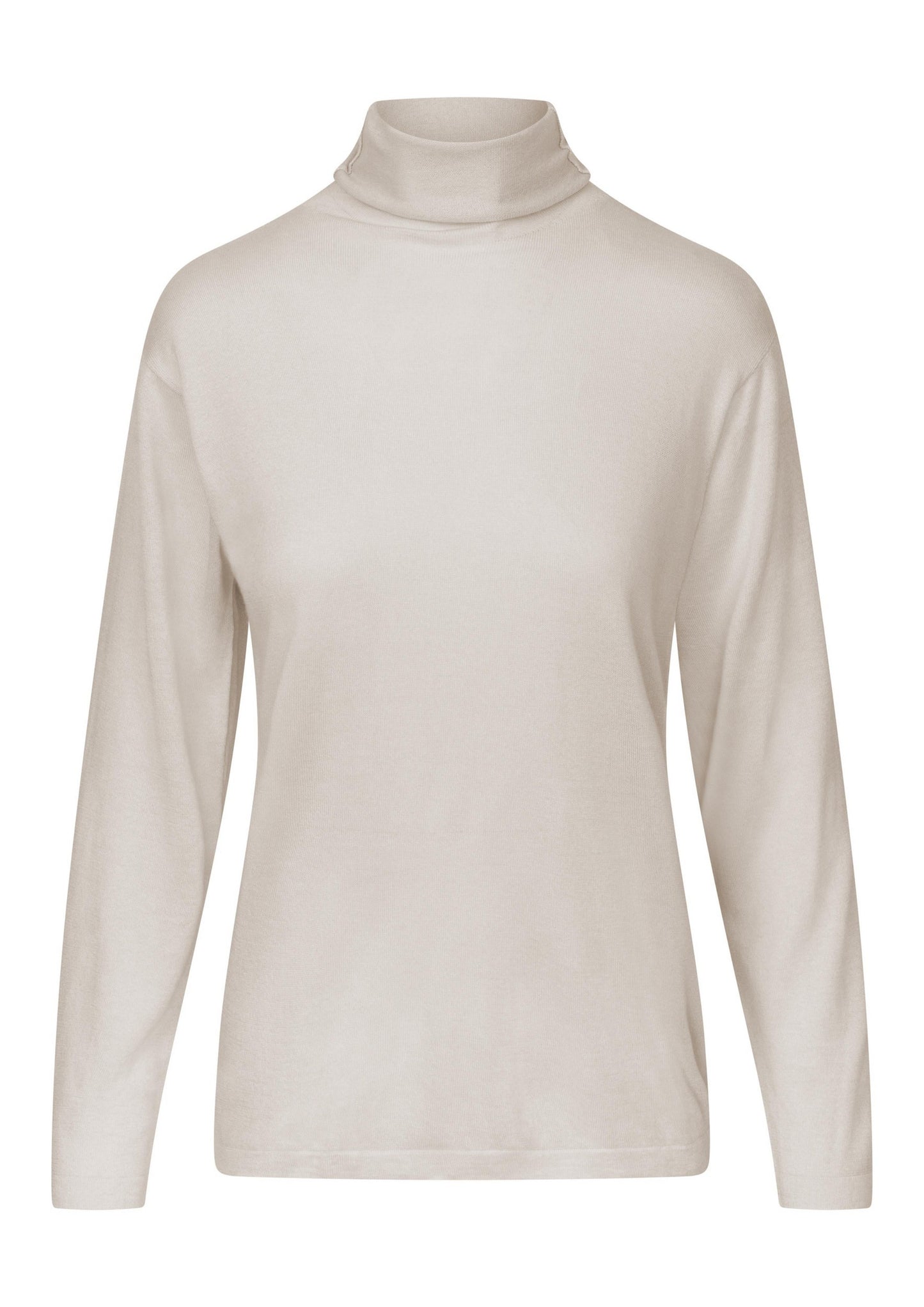 Ultra Thin, Silk & Cashmere Roll Neck